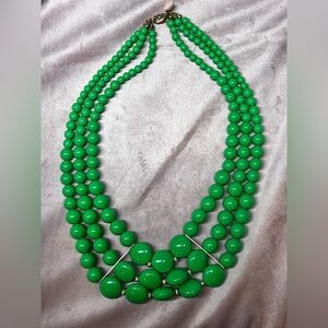 Elegant Green Beaded Necklace
